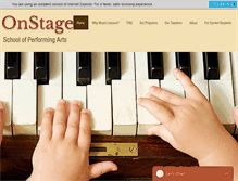 Tablet Screenshot of onstagecharlotte.com